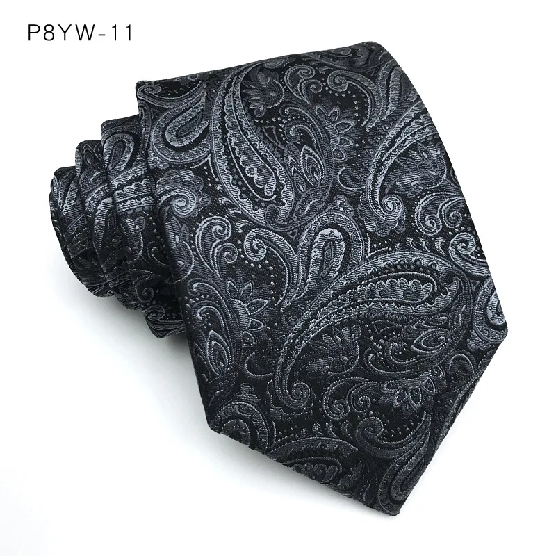 Luxus Herren Krawatte Streifen Plaid Floral 8CM Krawatten Für Mann Bräutigam Jacquard Gewebt Krawatte Business Hochzeit Party Zubehör – Detail 16