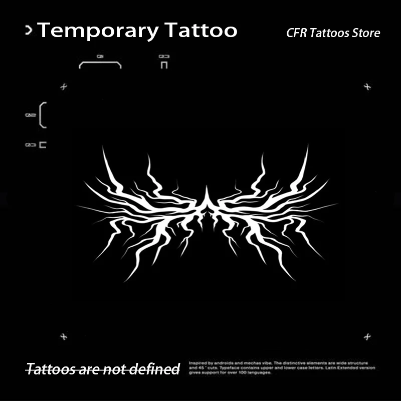 

Sexy Hotwife Fake Tattoo Temporary Tattoos Chest Half Arm Long Lasting Waterproof Dark Branch Herbal Juice Stickers Cheap Gift