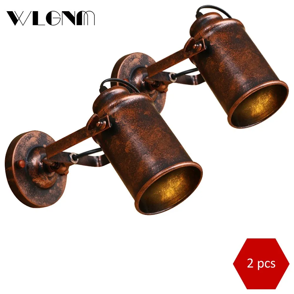 Wall Sconces Light Led Wall Lamp Wall Lamp Vintage Retro Wall Lamp Lights Fixtures For Corridor Loft Cafe Restaurant Industrial Style Indoor Home Decoration E27
