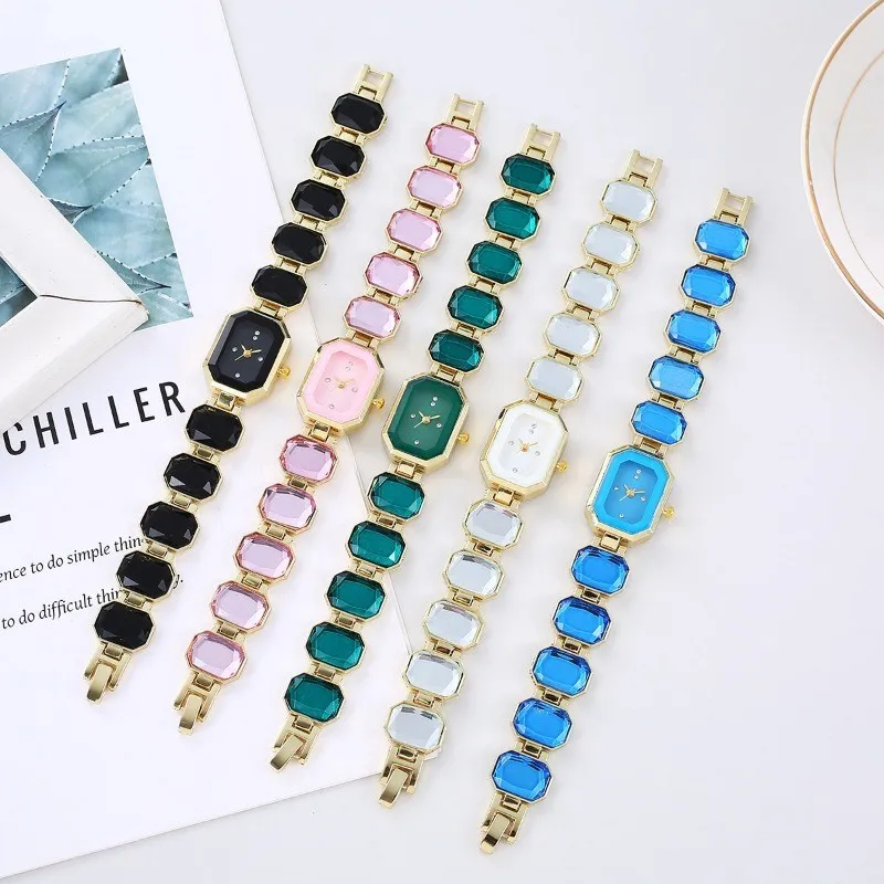 Ladies Watch, Small Sugar Cube Fashion Square Ladies Quartz Watch