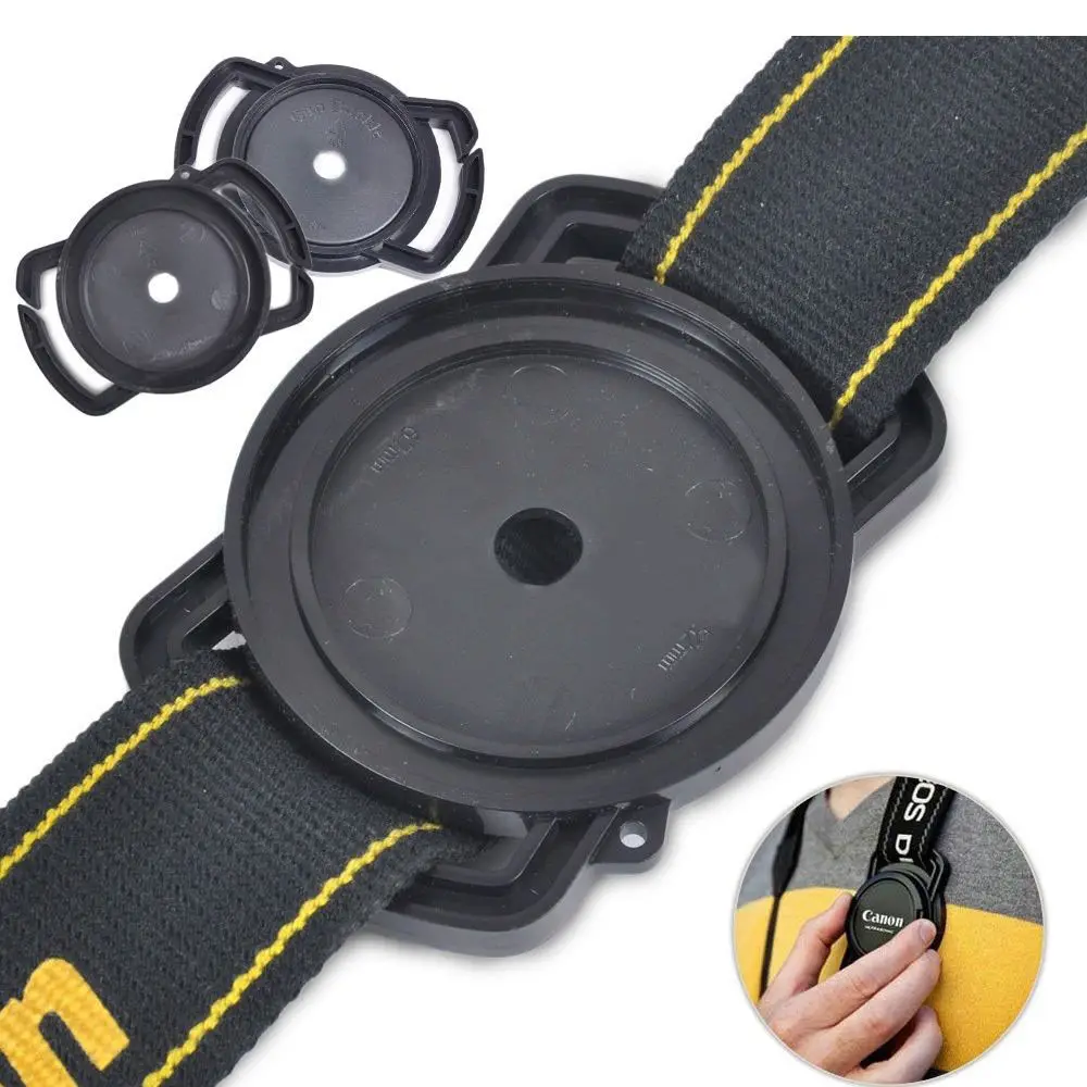 Universal Lens Cap Holder with Anti-Lost Buckle