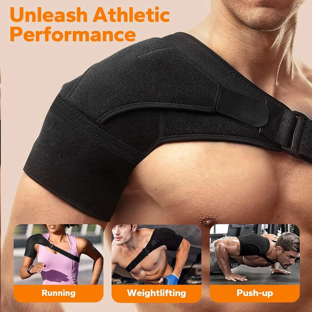 Recovery Shoulder Brace for Men and Women, Shoulder Support Sleeve for Torn Rotator Cuff, AC Joint Relief and Shoulder Stability