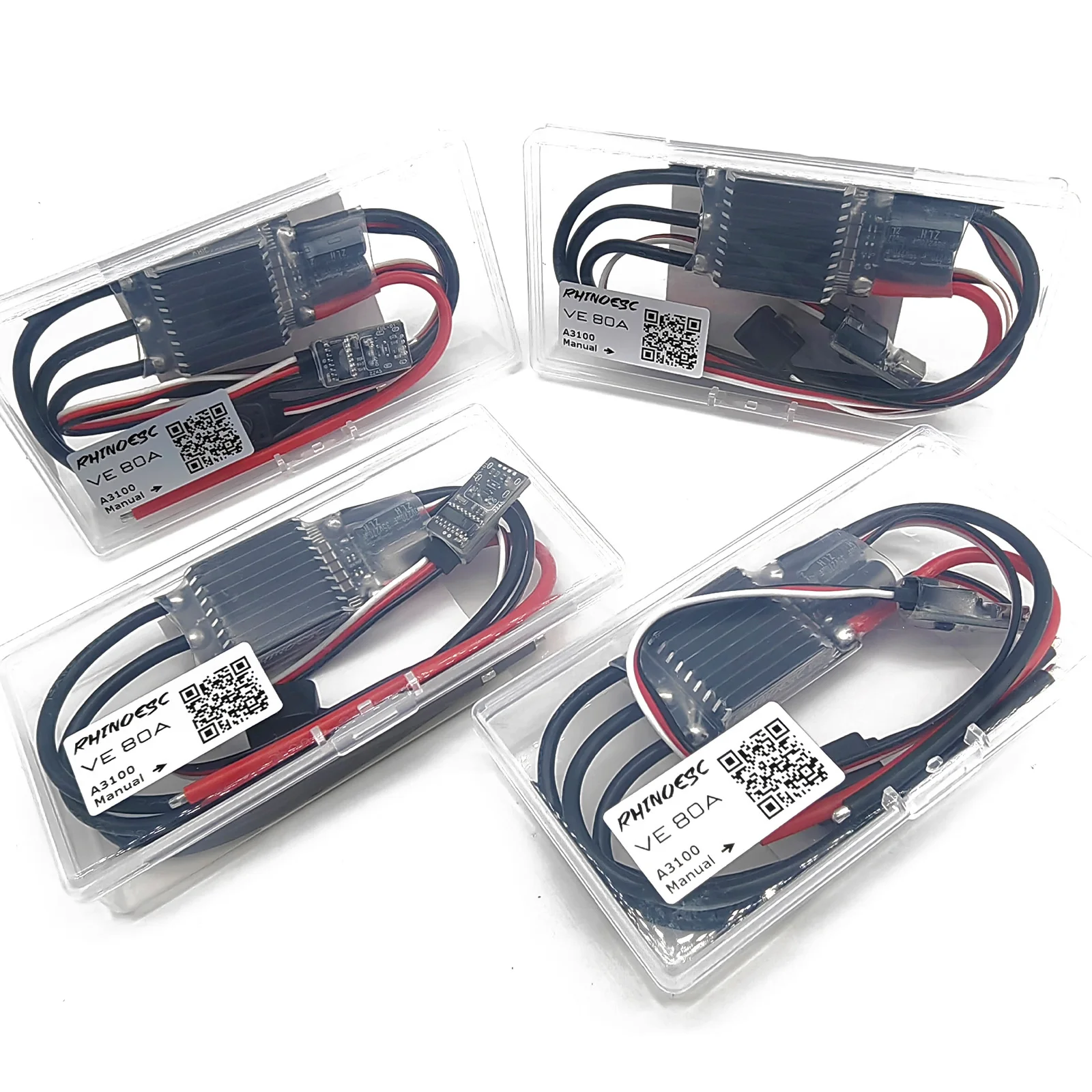 RhinoESC ũѷ,  1/8 1/10 ũѷ ڵ, Axial SCX10 Traxxas TRX-4 TRX-6, ESC AM32 40A 80A 2-8S BEC 5.20-8.2V  