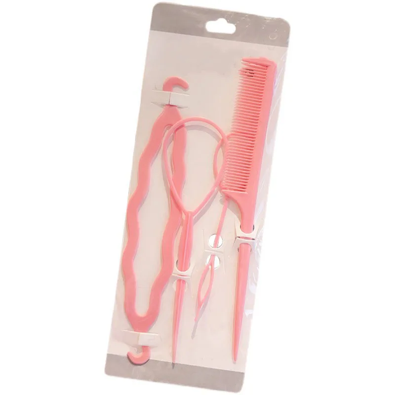 Hair Styling Tool 4 pcs/set Hair bun braid Horsetail Manufacturer pointy tail comb