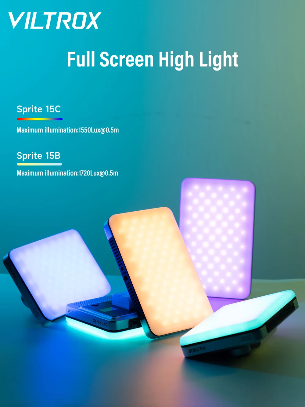 VILTROX Sprite15 LED  , 2800K-6800K  , 4400mAh  , ƽ ޴ Ʃ  
