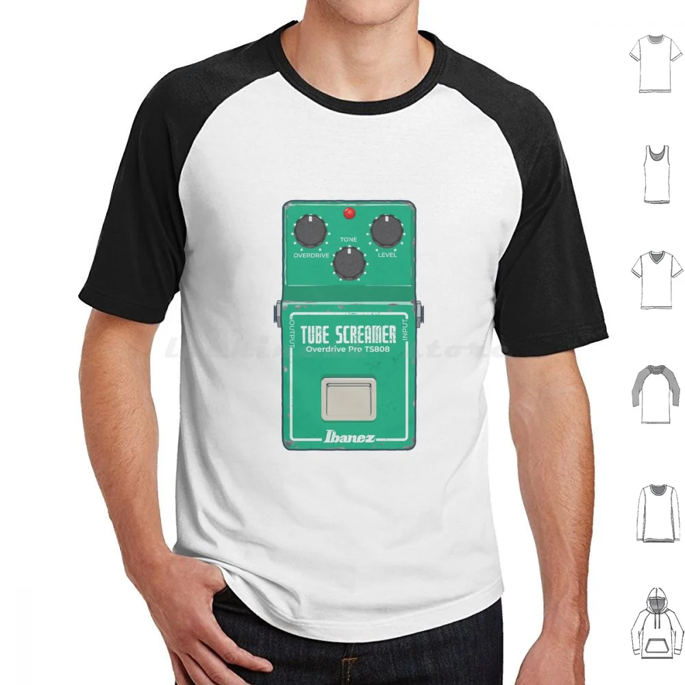 Tube Screamer Guitar Pedal T Shirt Cotton Men Women Diy Print Guitar Guitarist Guitar Pedal Tube Screamer Cool Musicista Band