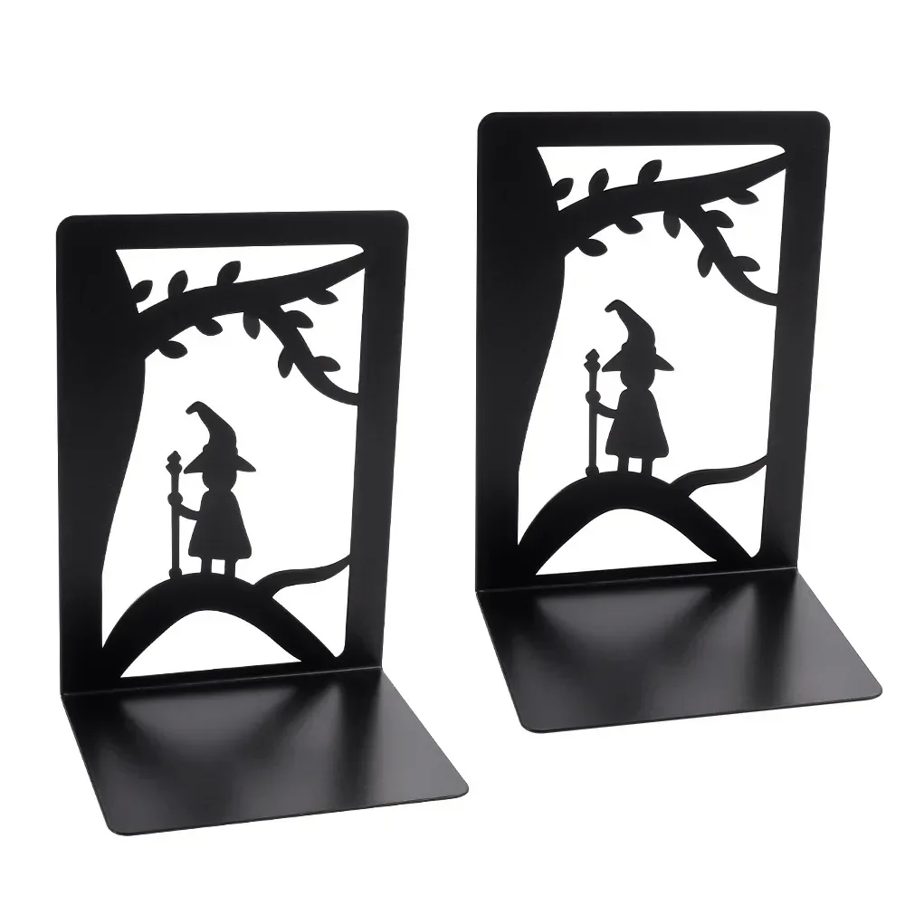 Metal Bookends Book Organizer Book Holder Book Stand Book Terminal for Home Desk Storage Office Supplies