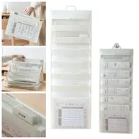 Portable Wall Hanging File Organizers Large Capacity With Handle Expanding File Folder Multi Layer Letter Size 1