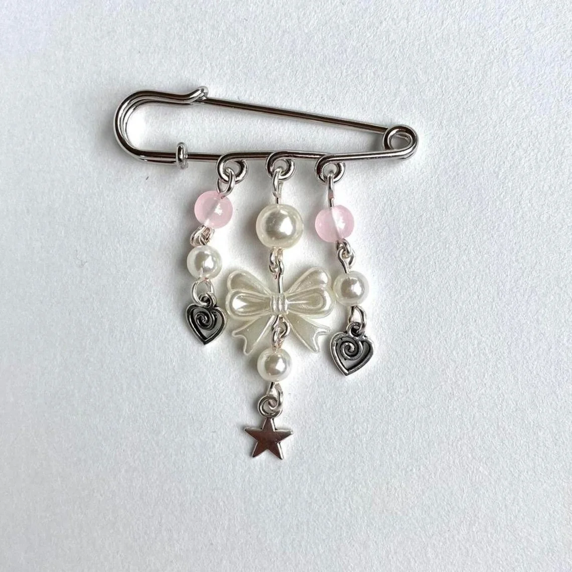 bow safety pin bag charm AliExpress