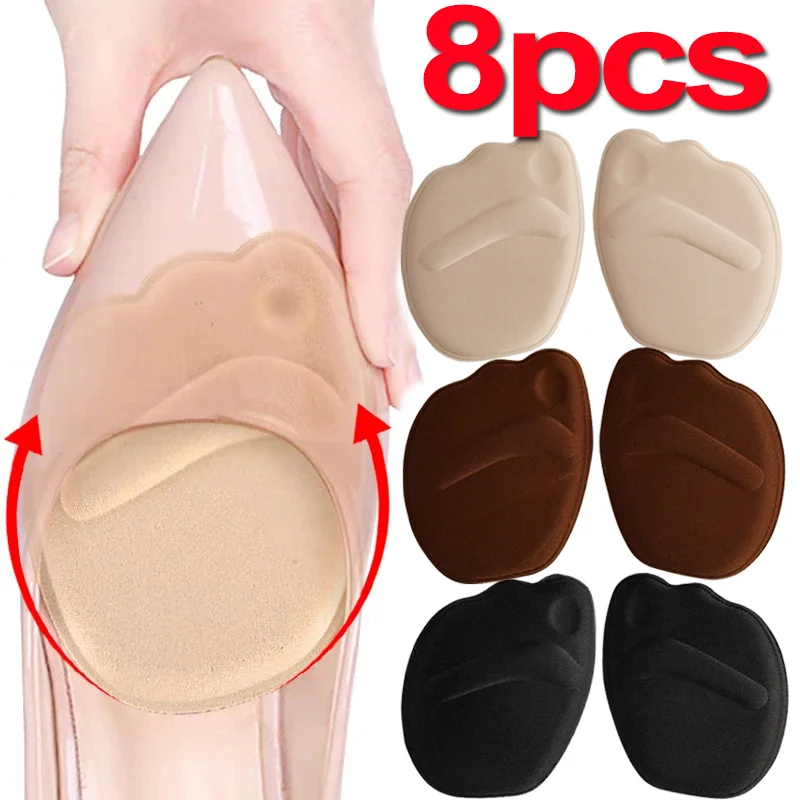 4 paia di cuscinetti per l'avampiede delle donne tacchi alti mezze solette memory foam antiscivolo adesivo posteriore protezione antidolorifici cuscinetti per scarpe_voghion.com