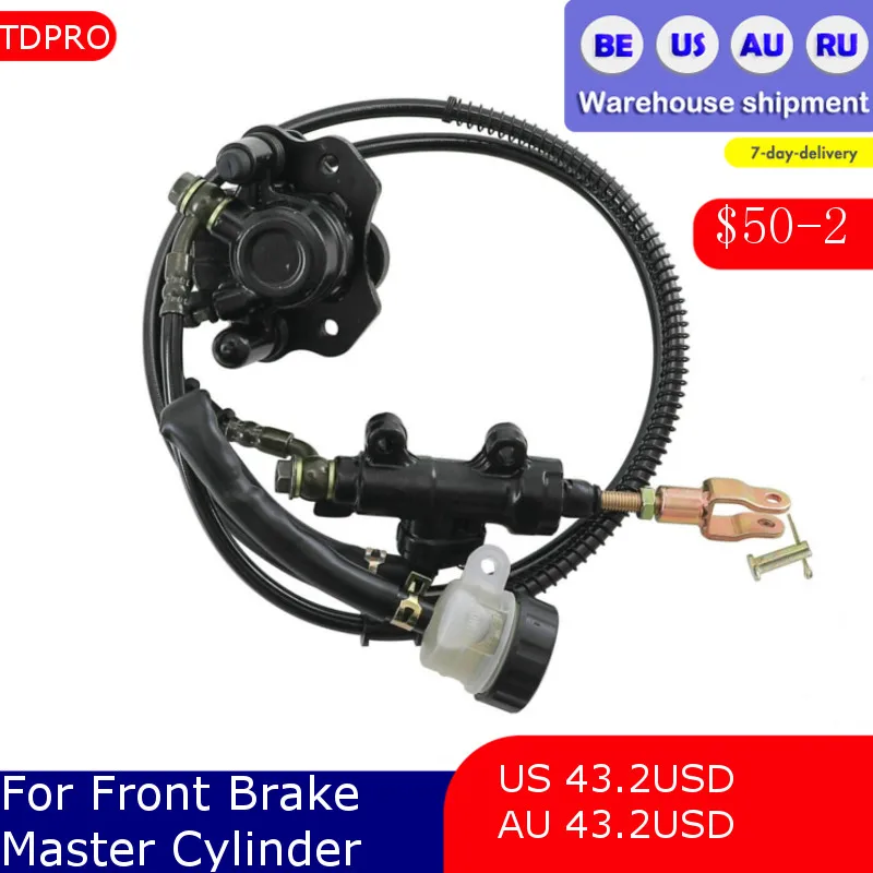 

Rear Disc Brake Assembly Caliper Cylinder For Go Kart ATV Quad Golf Cart Yerf Dog Trike Dirt Bike Taotao