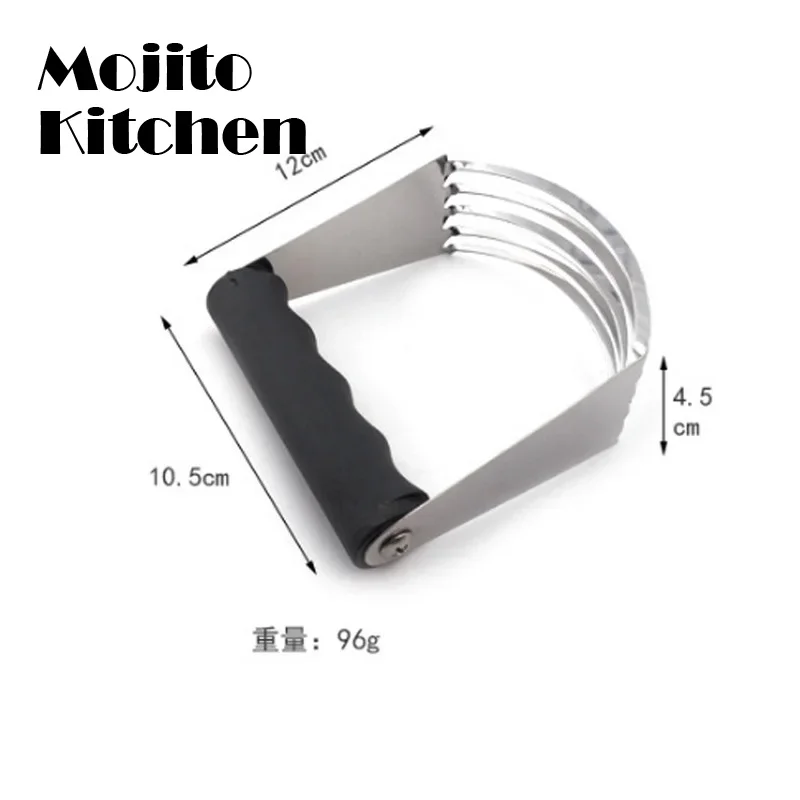 Hand Held 5 Blades Dough Blender Stainless Steel Duty Pastry Flour Cream Mixing Cutter Chopper Kitchen Baking Butter Tools
