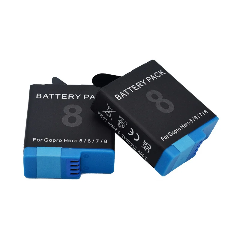 Lot de 2 chargeurs de batterie pour GoPro Hero 12/11/10/9/8/7/6/5/4