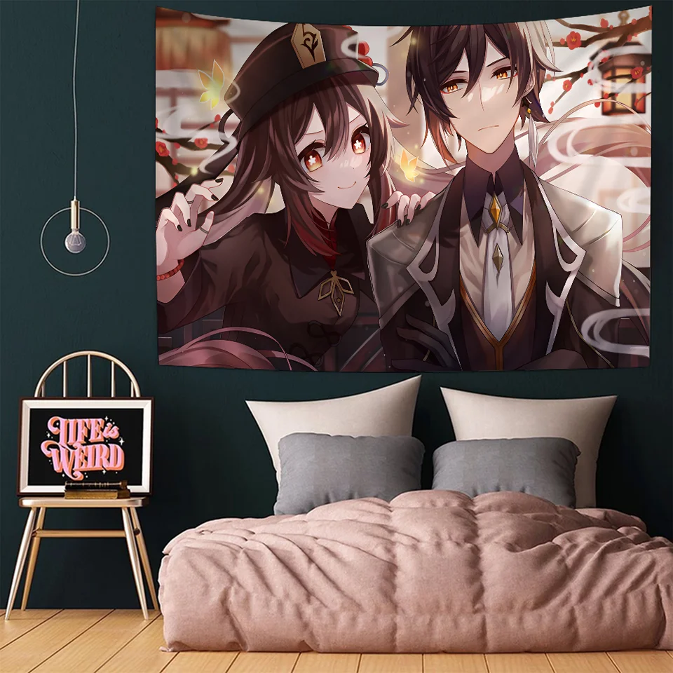 Genすねインパクトプリント大型壁タペストリー、自由奔放に生きる壁の