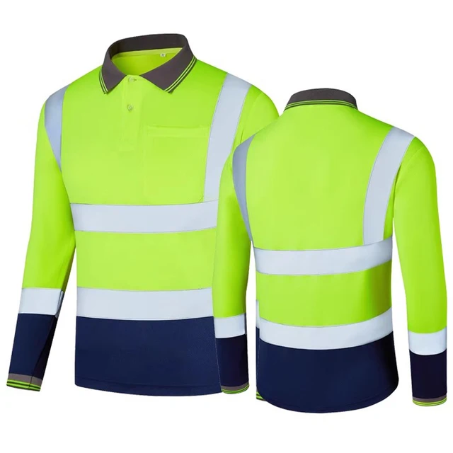 High Visibility Safety Long Sleeve Shirt