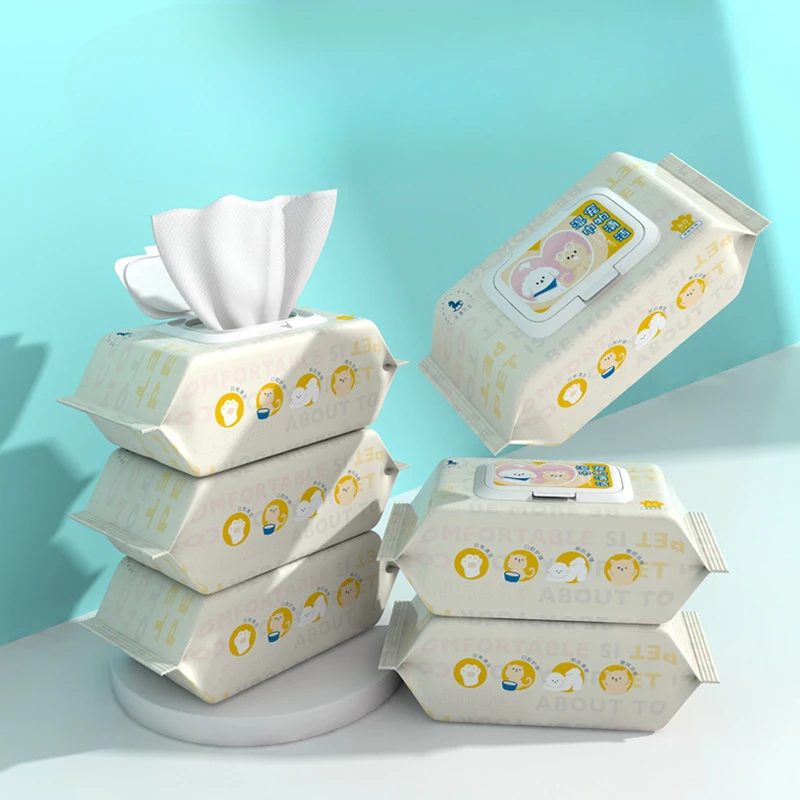 Pet Wipes for Cats and Dogs: Wipe Tear Stains, Clean Body Parts, Wash Without Water, Deodorize and Clean Wet Wipes