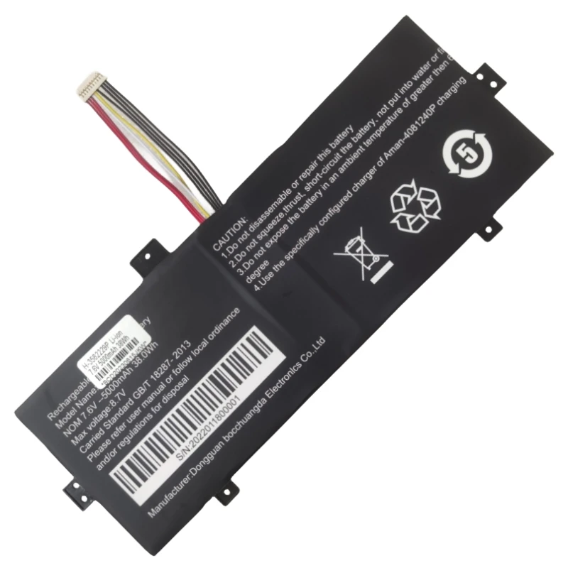 Bateria do Portátil 7.6v 34.2wh 4500mah para Geo 12.5 Tablet pc Geobook 120 Bdf11 Novo Nv34921072s Nv-3492107-2s H-3585229p - Imagem 5