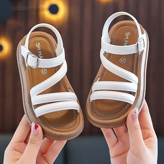 Elegant Summer New Style Korean Version Princess Children's Sandals Elegant Open Toe Stylish Versatile Cute Student Sandals 3