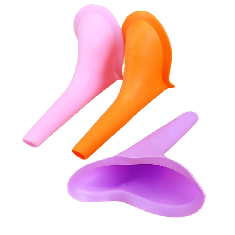 Women Portable Urinal Outdoor Travel Camping Female Urinal Soft Silicone Urination with Box Standing Toilet Emergency TMZ 5