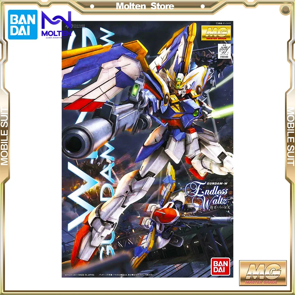 

BANDAI MG XXXG-01W Wing Gundam EW Ver. 1/100 Scale Mobile Suit Gundam Wing Gunpla Model Kit Assembly Anime Action Figure