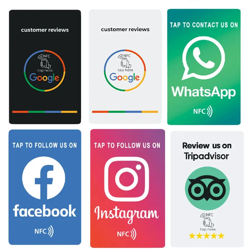 Gratis Verzending Nfc Kaarten 30 Instagram 30 Facebook 40 Whatsapp