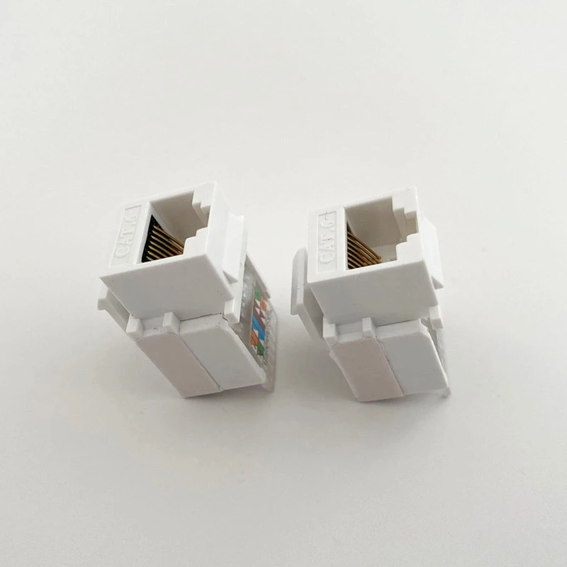 5Pcs CAT6 UTP 네트워크 모듈 도구가 필요없는 RJ45 커넥터 정보 소켓 컴퓨터 콘센트 케이블 어댑터 키스톤 잭