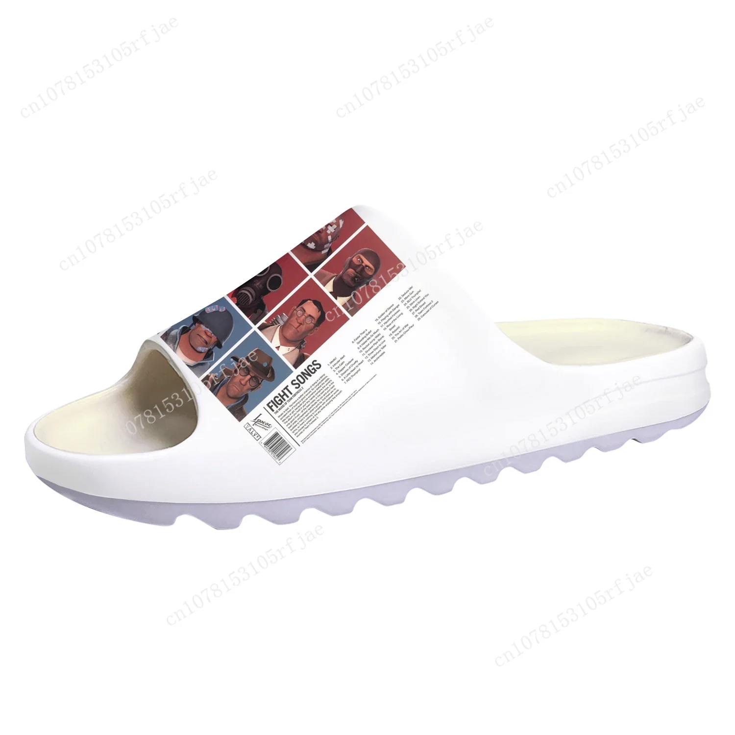 Team Fortress 2 Soft Sole Sllipers Hot Cartoon Game Mens Womens Teenager Fashion Home Clogs Custom Water Shoes on Shit Sandals