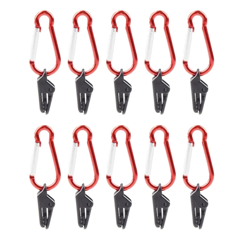 

Tarp Awning Clamp Clips Tent Snaps Hangers Clips Camping Tent Tighten Lock Grip Clamp with Carabiner for Outdoor Drop Shipping