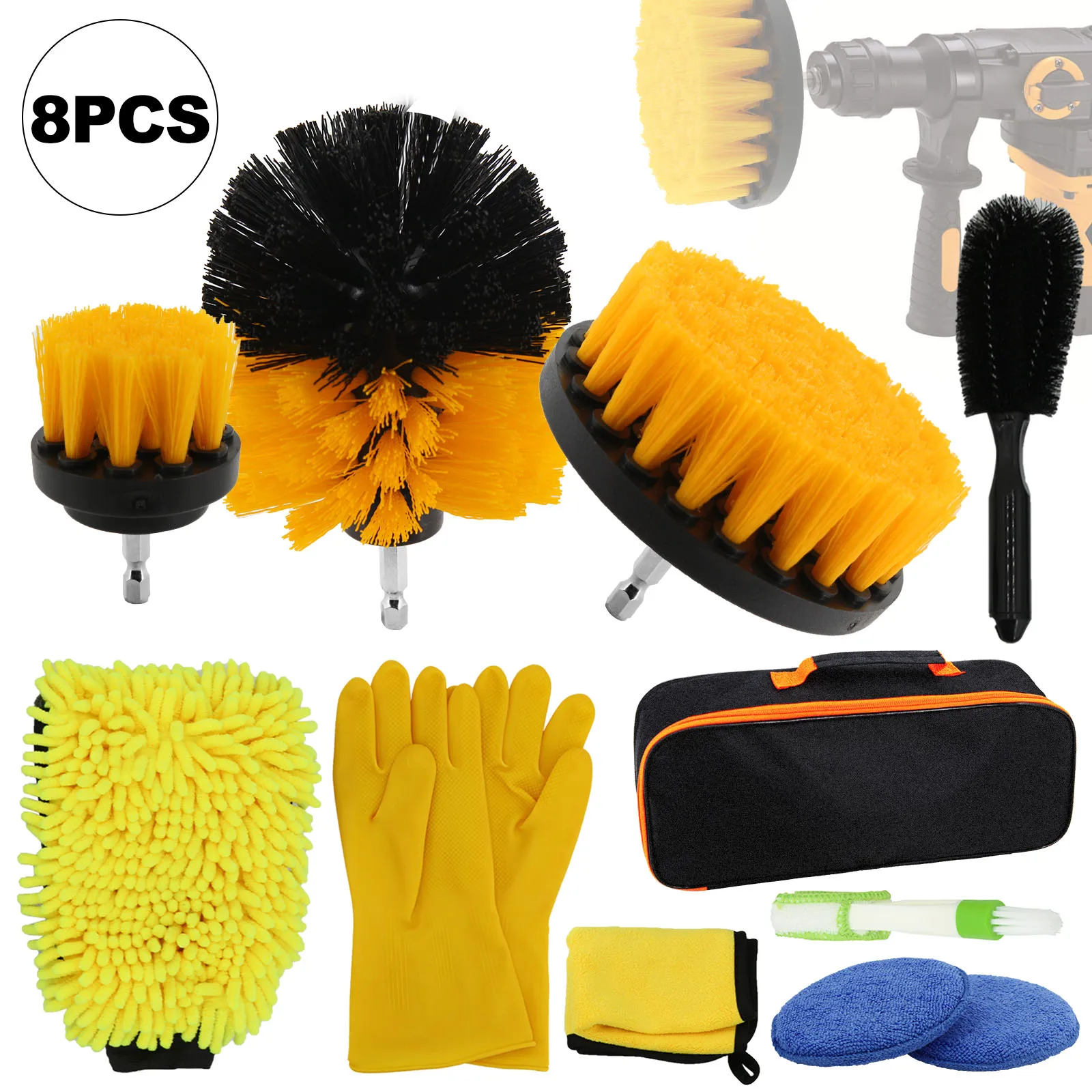 

Набор для очистки автомобиля, полотенце для чистки автомобиля, щетка для чистки автомобильных колес, щетка для кожаных вентиляционных отверстий, полотенце для мытья обода, инструменты для очистки от пыли