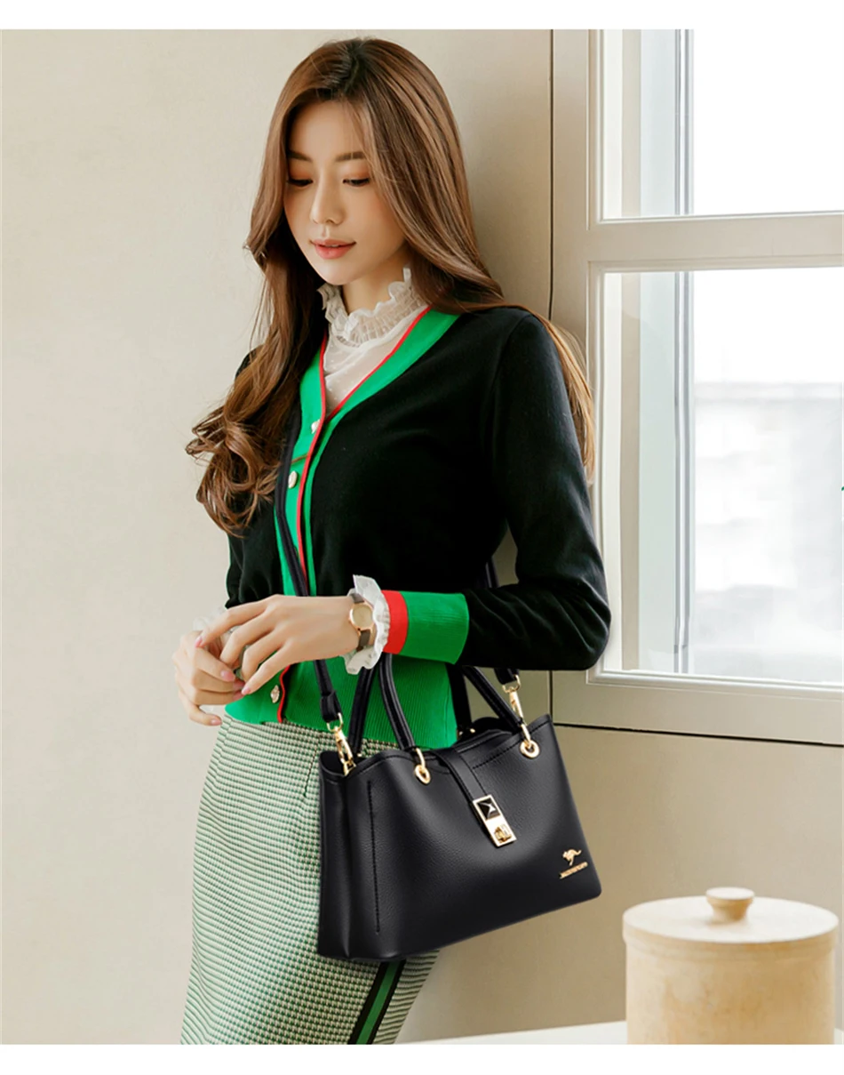 3 Layers Designer Women Handbag Pursers 2022 Trend High Quality Shouder Crosbody Bag for Female Luxury Brand Top-handle Tote Sac