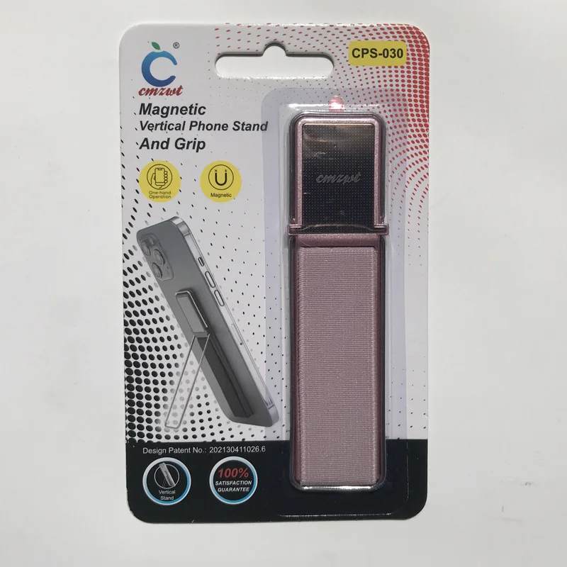 Elastic Phone Grip Strap with Kickstand and Adhesive Loop for Secure Hold and Stand Function