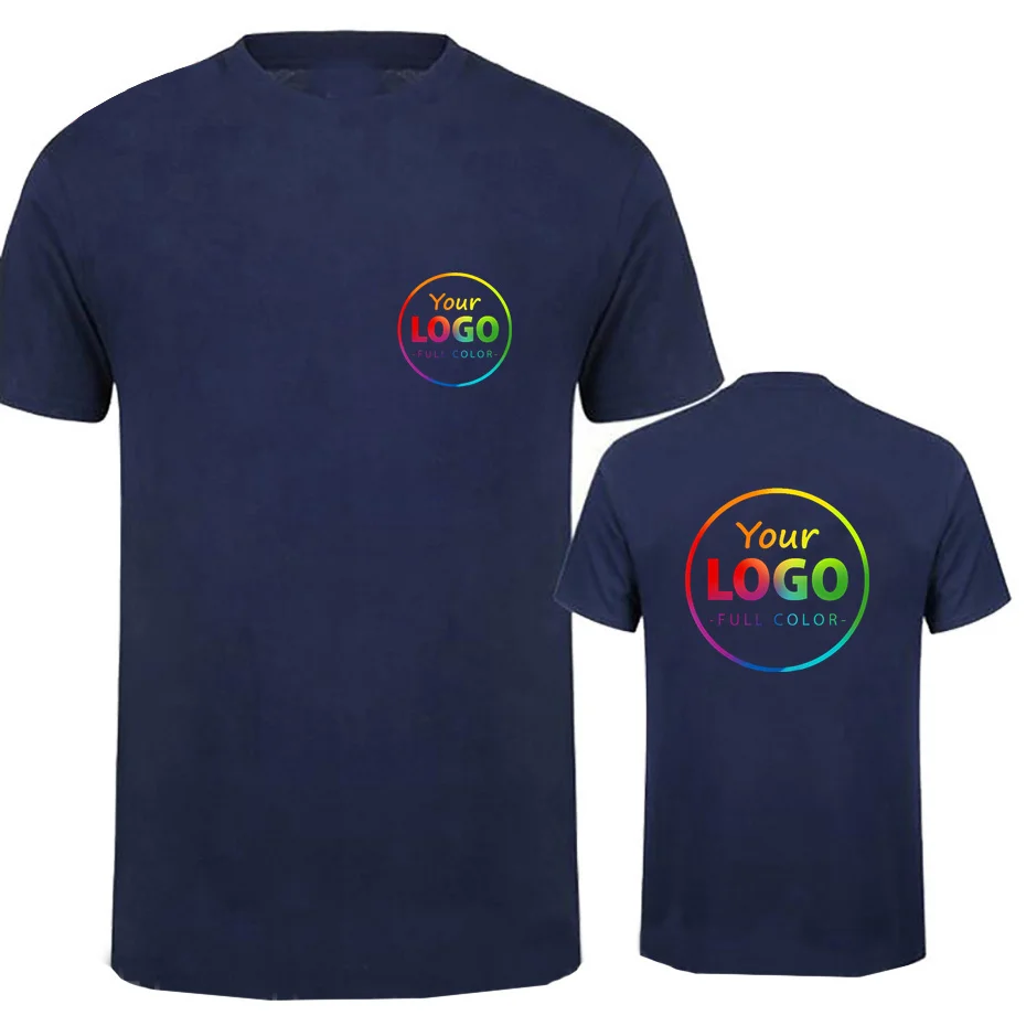 Personalized Cotton T-Shirt with Custom Photo and Text Design