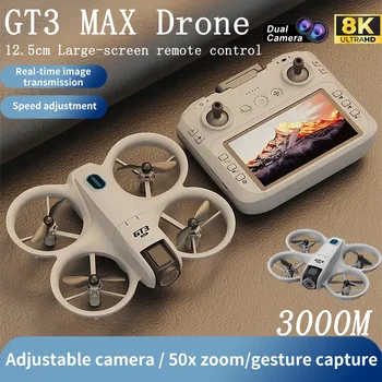 GT3 Combo Drone 8K Ultra-Stabilized Video FPV Light & Portable Full-Coverage Propeller Guards New Original EU Stock C0 Quadcopte 1