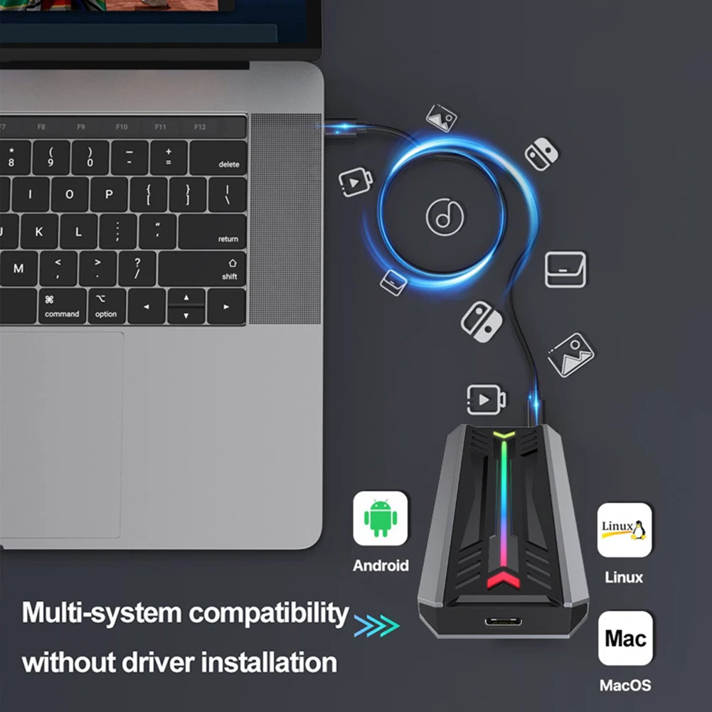 M.2 SSD Ŭ B-Ű M-Ű ָ Ʈ ̺ ̽ NVMe NGFF ϵ ũ ڽ, USB 3.1 CŸ, M.2 2230 2242 2260 2280, 10Gbps