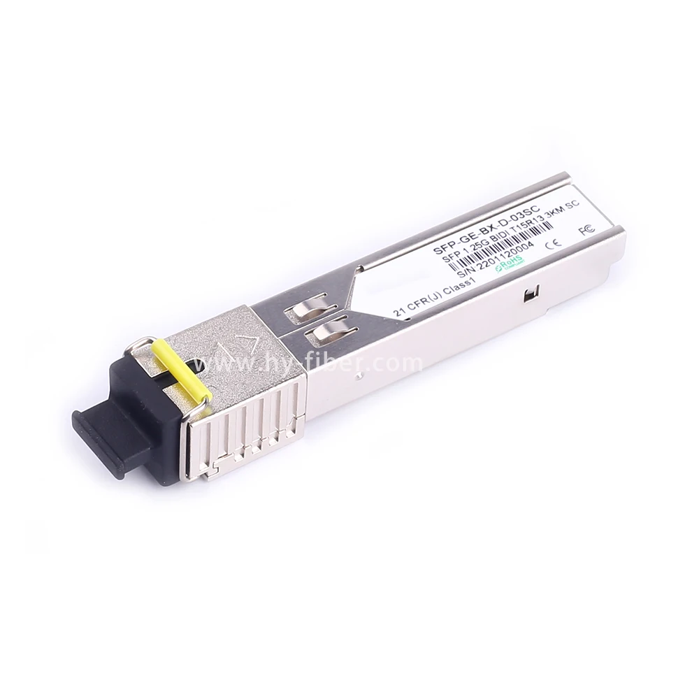 1.25Gbps SFP Transceiver BiDi 3km Single Mode SC Port 2 Pairs