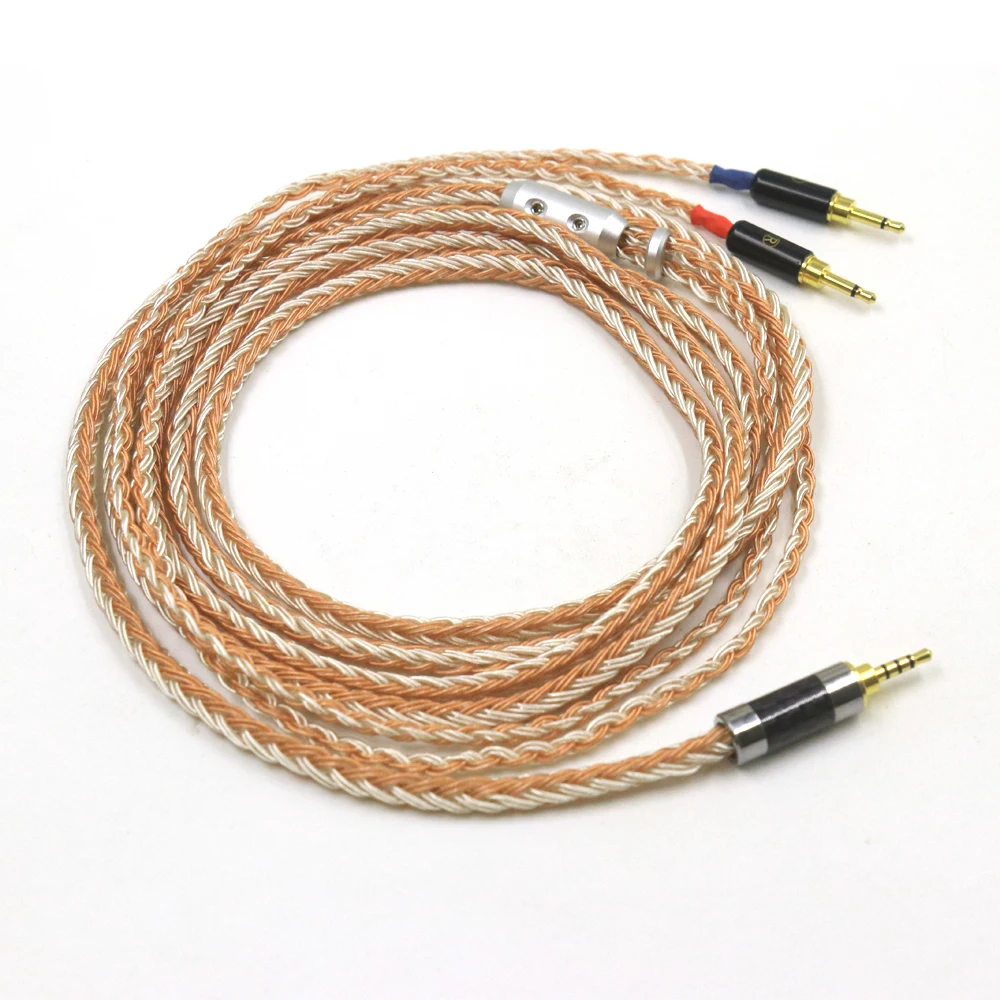 Cavo Di Aggiornamento Per Cuffie Intrecciato Misto Placcato Argento A 16 Core Per Oppo Pm-1 Pm-2 Planar Magnetic 1 Altro H1707 Sonus Faber Pryma