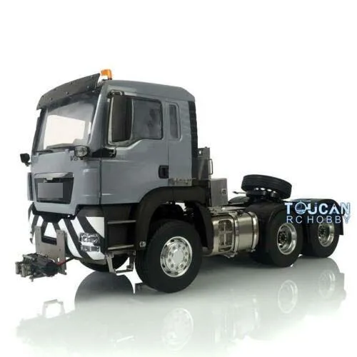 LESU 1/14 6X4 Radio Controlled Metal Chassis Wheels Man Tgs DIY RC Tractor Truck Winch Warning Lights for Tamiyaya Thzh1035 3