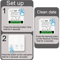 433mhz 220v LED Dimmer Switch Brightness Adjustable Module Support 2 Way control Push Button switch For 10~150W LED and Halogen - Image 6