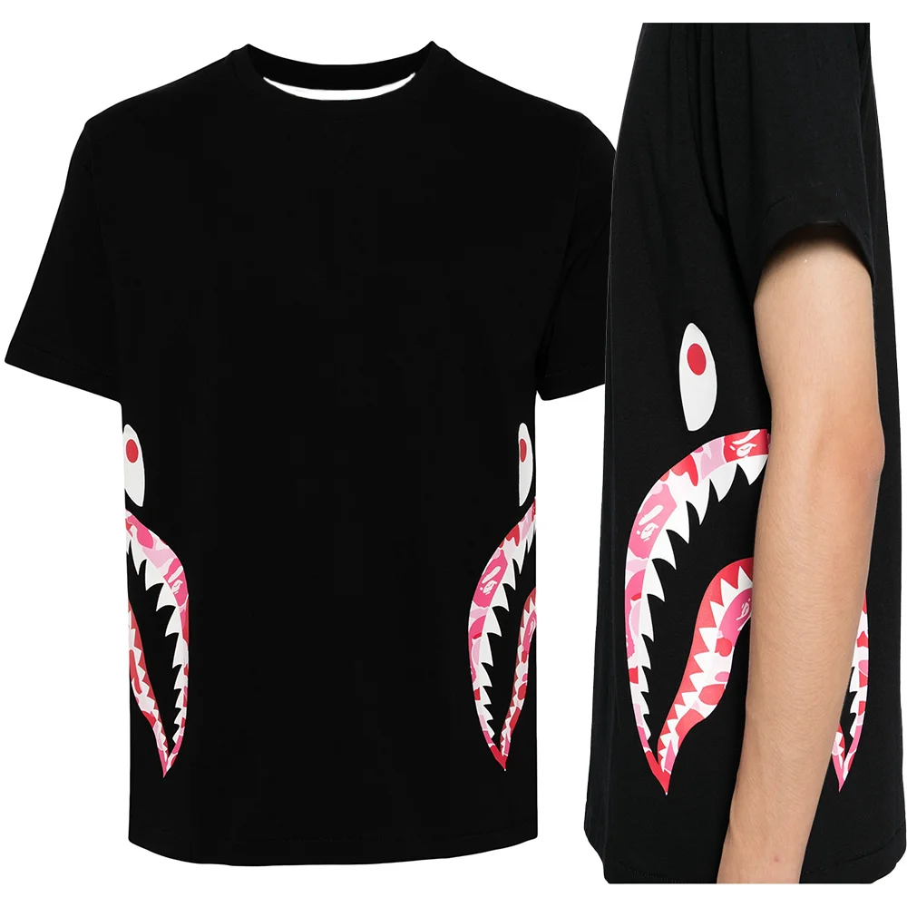 24/25 New Printed T-shirt Fashion Fashion Personalized Short-sleeved T-shirt Essential Street Crewneck Print Ape