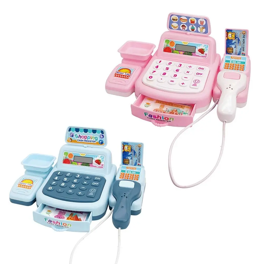Mini Convenience Store Cashier Electric Pretend Play Kid Toy Children's Simulation Supermarket Cash Register Play House Toys 6