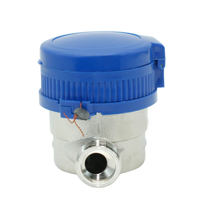 LXSG-13D ISO4064 Class B Single Jet Water Meter Dry Dial Brass Nickel Plated Mag