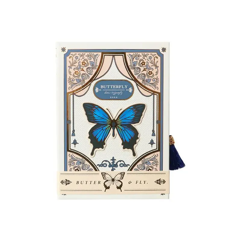 Fairy Tale Butterfly Retro Gothic Notebook Artistic Exquisite Hand Book Girl Simple ins Hand Book notebooks and journals
