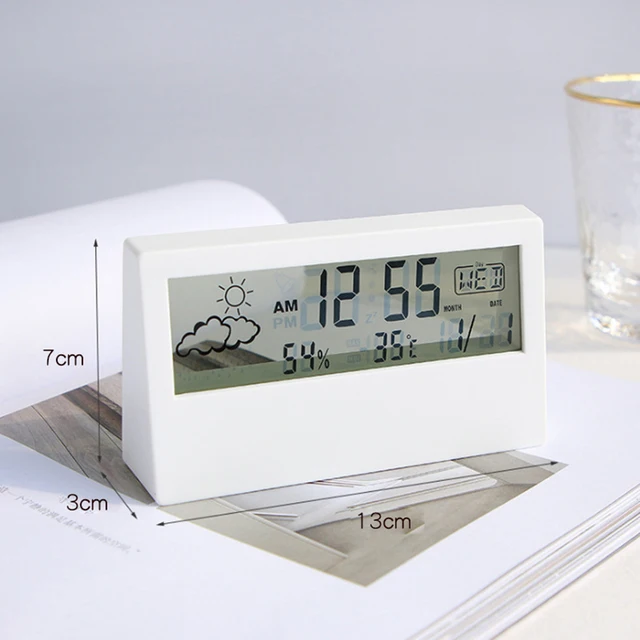 Digital Thermo-Hygrometer Alarm Clock 2