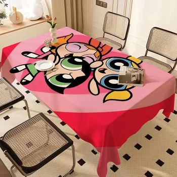 T-The Powerpuff Copritavolo per ragazze Copritavolo Tovaglia di compleanno Forniture per feste Stoviglie per feste 1