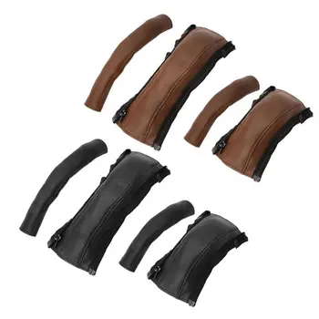 유모차 손잡이 아기 캐리지 PU 가죽 커버에 맞는 4 PCS 유모차 핸들 커버