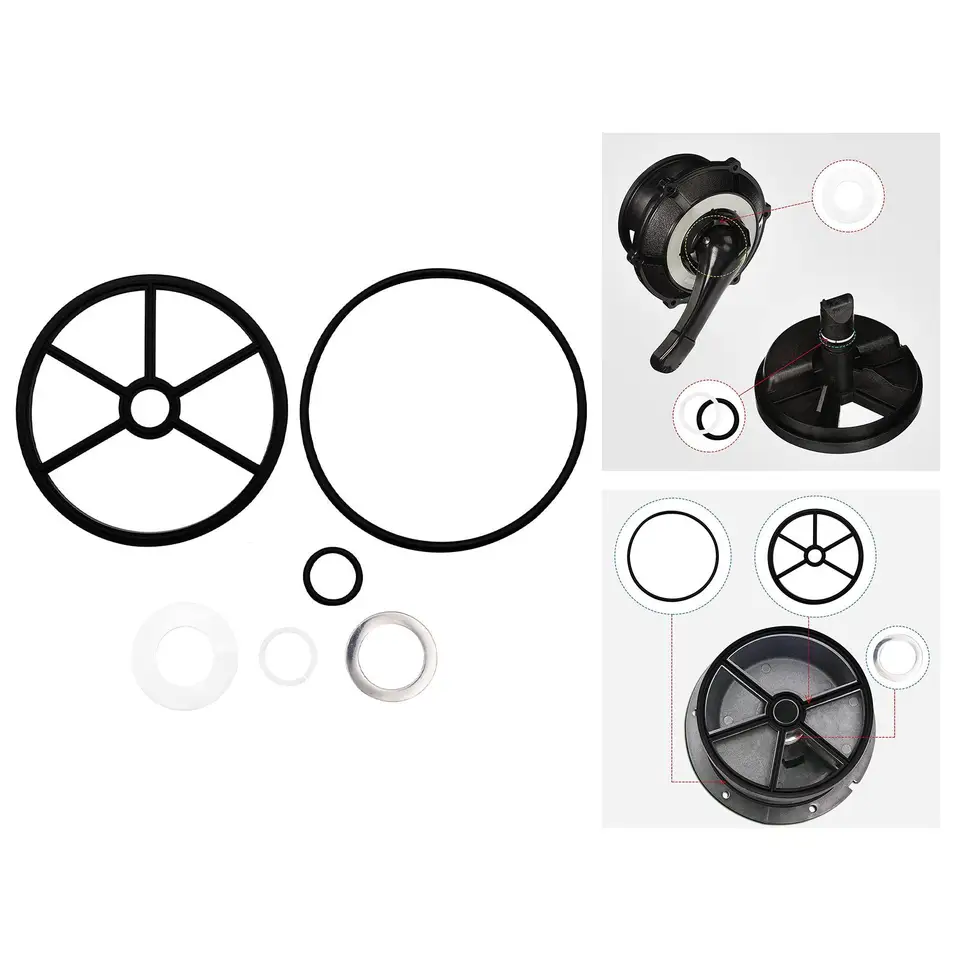Kit Guarnizioni Per Valvola Filtro Piscina - Ricambio Ragno E O-Ring Per Hayward SP0710, SP0710X, SP0711 (1 1/2 Pollice)