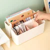Desktop Pen Holder Large Capacity Cute Marker Pen Stationery Storage Box Creative Cartoon Pencil Holder Desktop Organizer Study 2