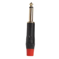 4/10/20pcs 6.3MM MONO PLUG Gold RCA Plugs - Coaxial AV Audio Video Solder Connectors for Speaker Amplifier PC 3