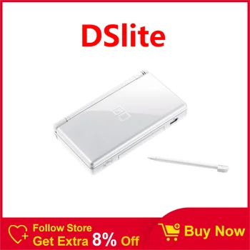 중고 DSlite 게임 콘솔, R4 + 32/64/128GB 메모리 카드, 영어로 300 무료 게임 시스템 포함, 정품