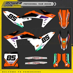 PowerZone Custom Team Graphics Decals For 3M Stickers Kit For KTM 23-25SXF 24-26 EXC Motorcycle Stickers 008